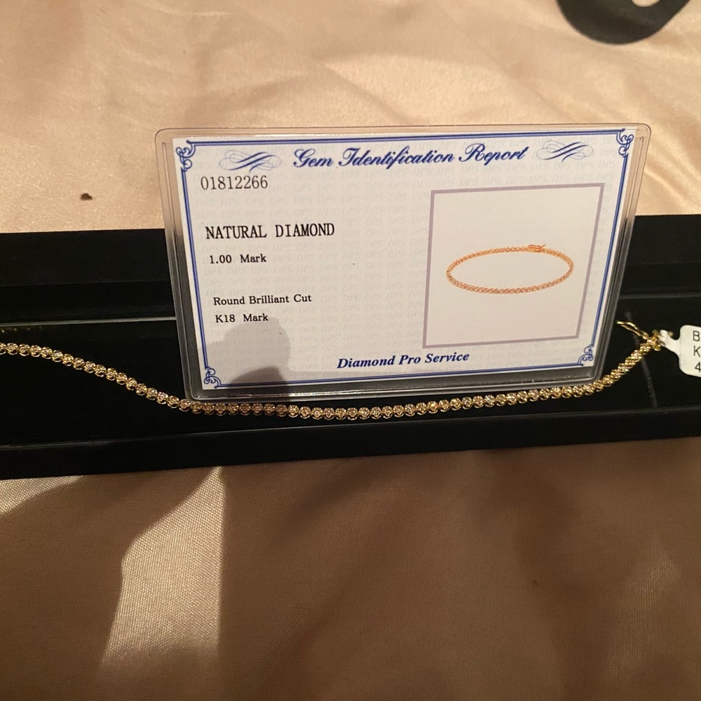 18 carat Tennis bracelet Si clarity 1 carat - Picture 3 of 4